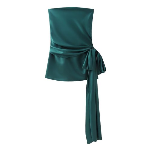 Abito corto senza spalline estivo nuovo donna moda temperamento piccante ragazza - Foto 4 di 13