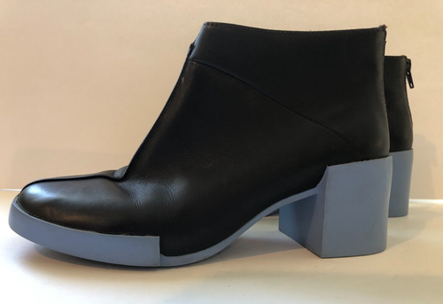 CAMPER Women's Bootie LOTTA Leather Rubber Sole Dk Brown Blue Size 37 US 6.5 -7 - Picture 6 of 22