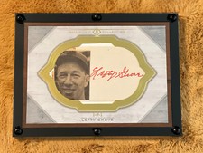 Lefty Grove 2017 Topps Transcendent 1/1 Oversized Cut Signature Autographed Auto