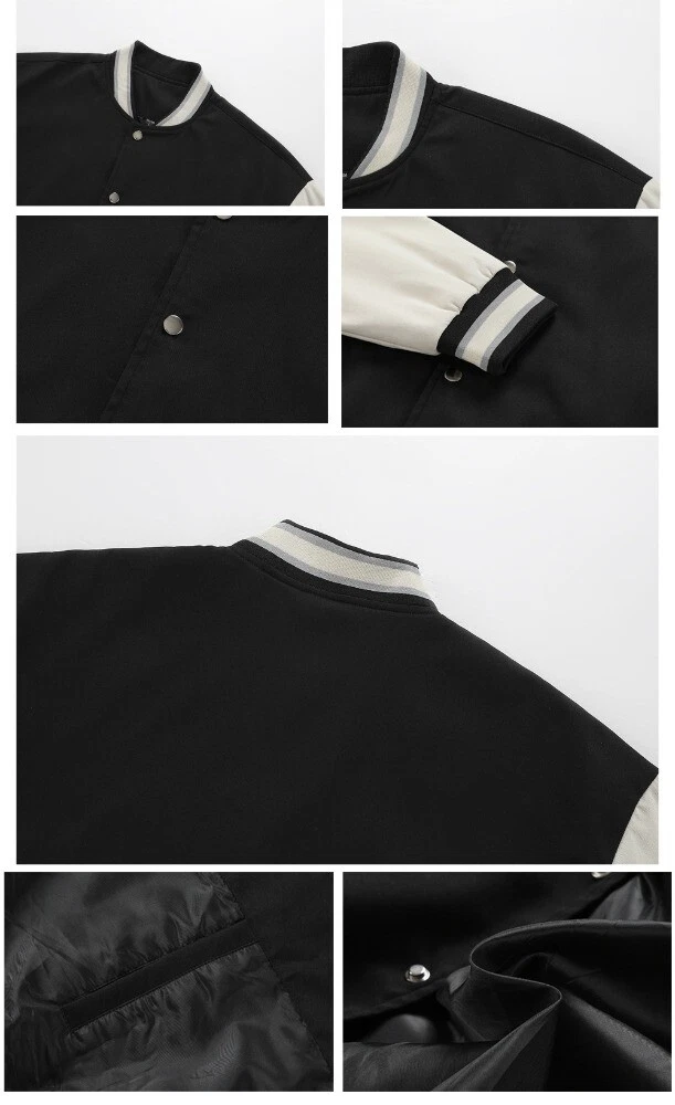 Men's Lightweight Baseball Jacket Spring Fall Track Coat Casual Outwear Tops Gifts