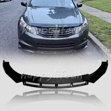 For Honda Accord Coupe Sedan Front Bumper Splitter Lip Diffuser Spoiler Glossy
