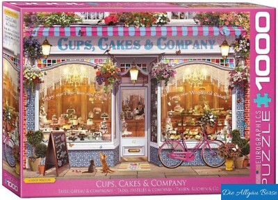 Eurographics Puzzle Cups,Cakes & Company 5520 Konditorei 1000 Teile Neu OVP 