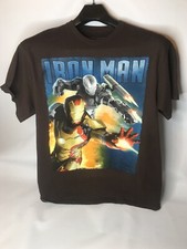 Ironman 3 Tshirt Men Large Brown Short Sleeve Tee