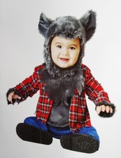 Baby Boys WEREWOLF Wolf Animal Halloween Costume Fur Ears 12 18 24 Months NEW