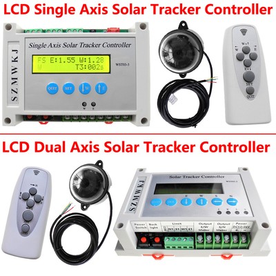 Auto-Tracking Electronic Single/Dual Axis PV Solar Panel Tracker LCD Controller