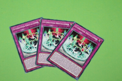 YuGiOh Playset SDCB-DE037 Ultimativer Kristallkreis Common 3x
