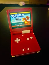 gameboy advance sp with charger and games