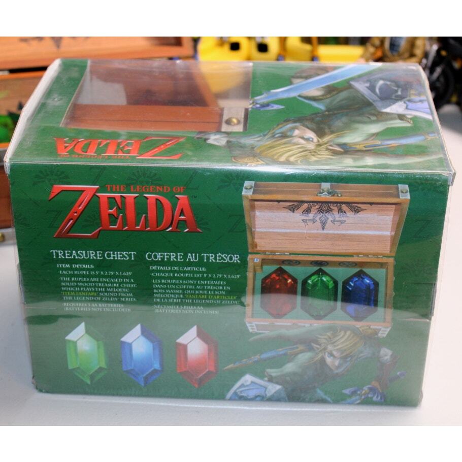 The Legend of Zelda Wooden Chest treasure 3 Rupees w/ sound New