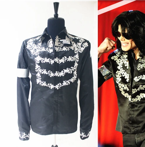 Rare MJ Michael Jackson Jacket This is it Black Blue Crystal Press Conference video thumbnail