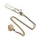 sterling silver Gold Plated 925 Disco ball swarovski crystal Pendant necklace — photo 4
