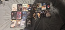 big lot of random cassette tapes mix of 1980s rock, country rap