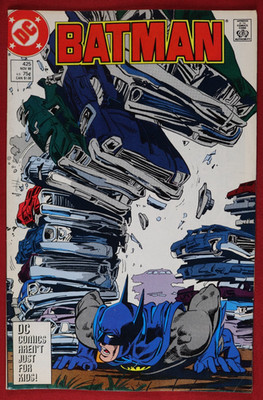 Batman #425 (Nov 1988) DC Comics - Classic Scrap Yard Cover - Mike DeCarlo Art