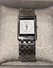 Concord Delirium 14 C1 617 Stainless Rectangle Thin Women's 19mm Watch with Box