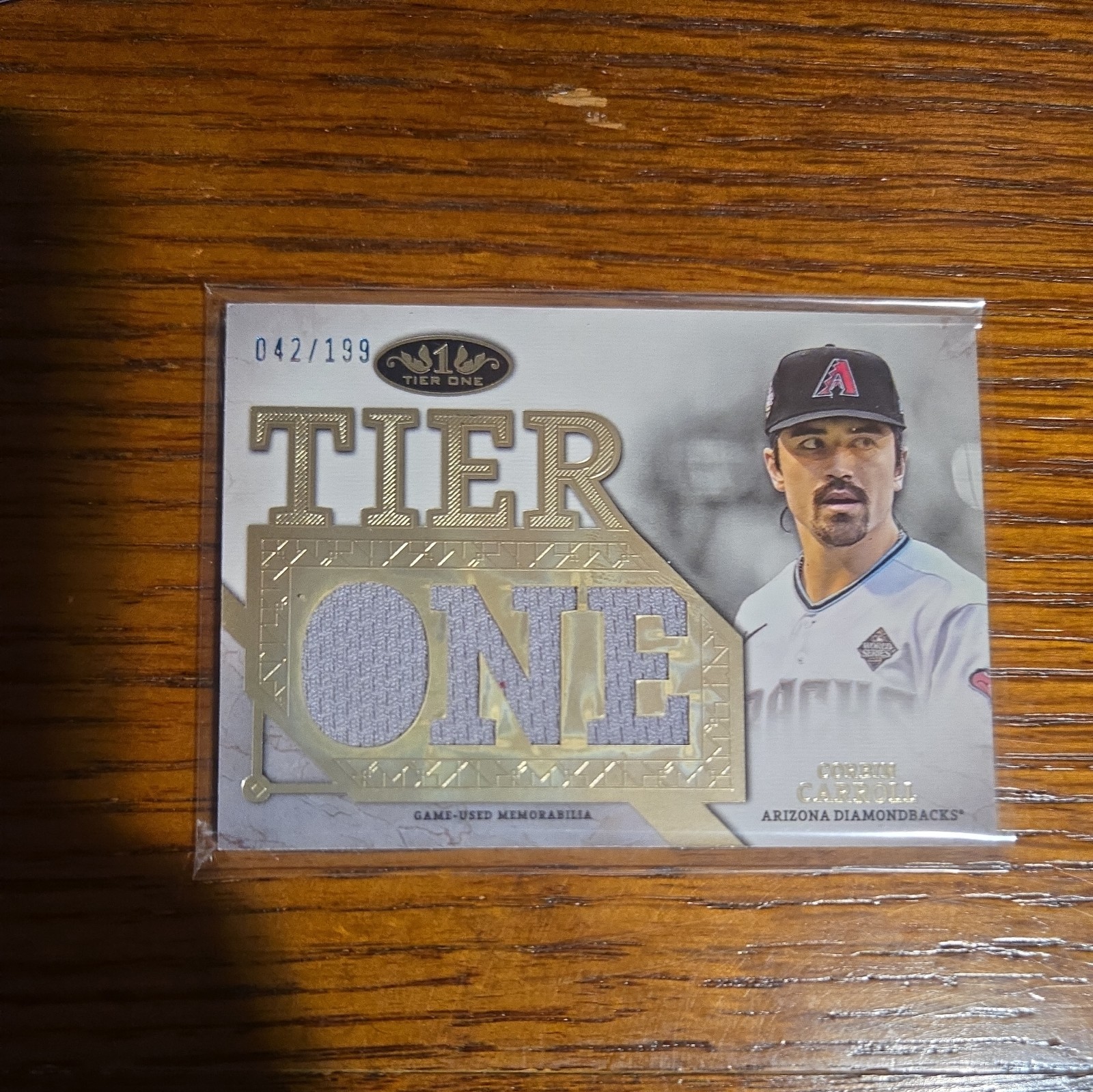 2024 Topps Tier One - Tier One Relics Die-Cut Corbin Carroll #T1RD-CCA /199...