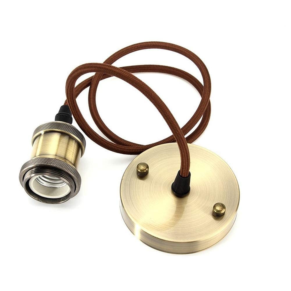 Suspension luminaire vintage pour ambiance bistrot et cuisine îlot E27