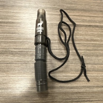 Primos Trophy Grunter Deer Mouth Call, Black Plastic Grunt Call w/ Lanyard