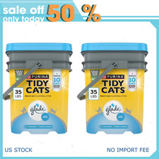 Purina Tidy Cats Clumping Cat Litter, Glade Clear Springs Multi Cat Litter, 35lb