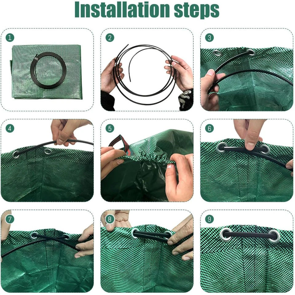 2X 500L XXL Gartenabfallsack Liter doppelte Nähte Gartensack Laubsack Rasensack - Bild 3 von 4