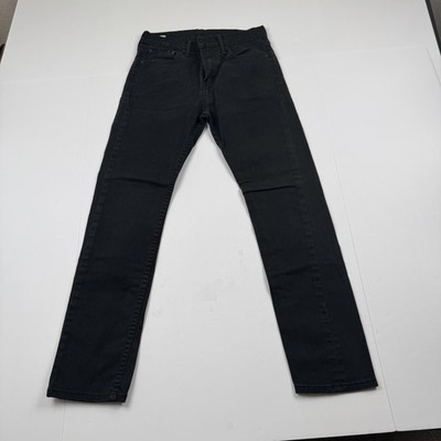 Levis 510 Jeans Mens 28x30 (26x26) Black Skinny Stretch Denim Pants Slim Fit