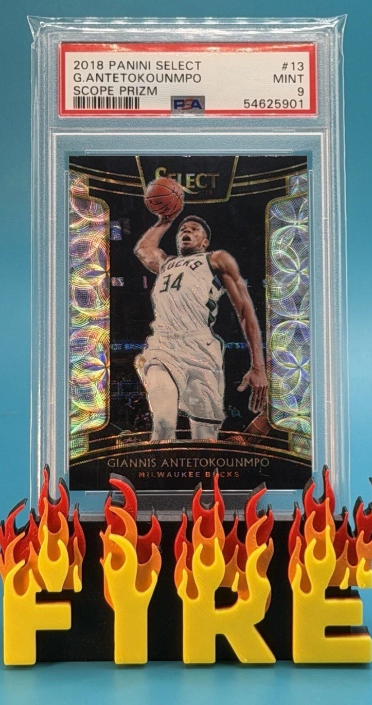 2018 Panini Select Giannis Antetokounmpo Scope Prizm PSA 9 Mint