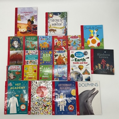 Kids Board Books Lot 22 Early Learning Counting Animals Science Nature Toddler