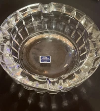 Vintage Lady Victoria Fine Crystal Heavy Duty Ashtray Chantelle Pattern France