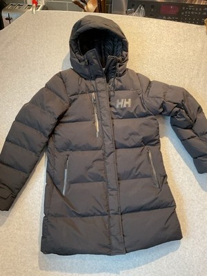 Women's Helly Hansen Adore Puffy Parka Coat Jacket Black Large L