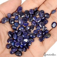 200.00 Ct Natural Blue Sapphire Oval Cut Faceted Loose Wholesale Gems Lot 78 Pc