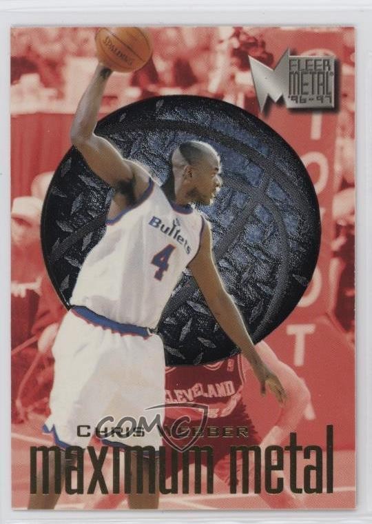 1996-97 Fleer Metal Maximum Metal Chris Webber #20 HOF 0ba6