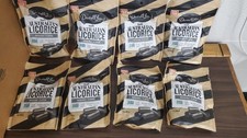 Lot of 8 Wiley Wallaby Australian Style Black Gourmet Licorice 5oz Bags Candy
