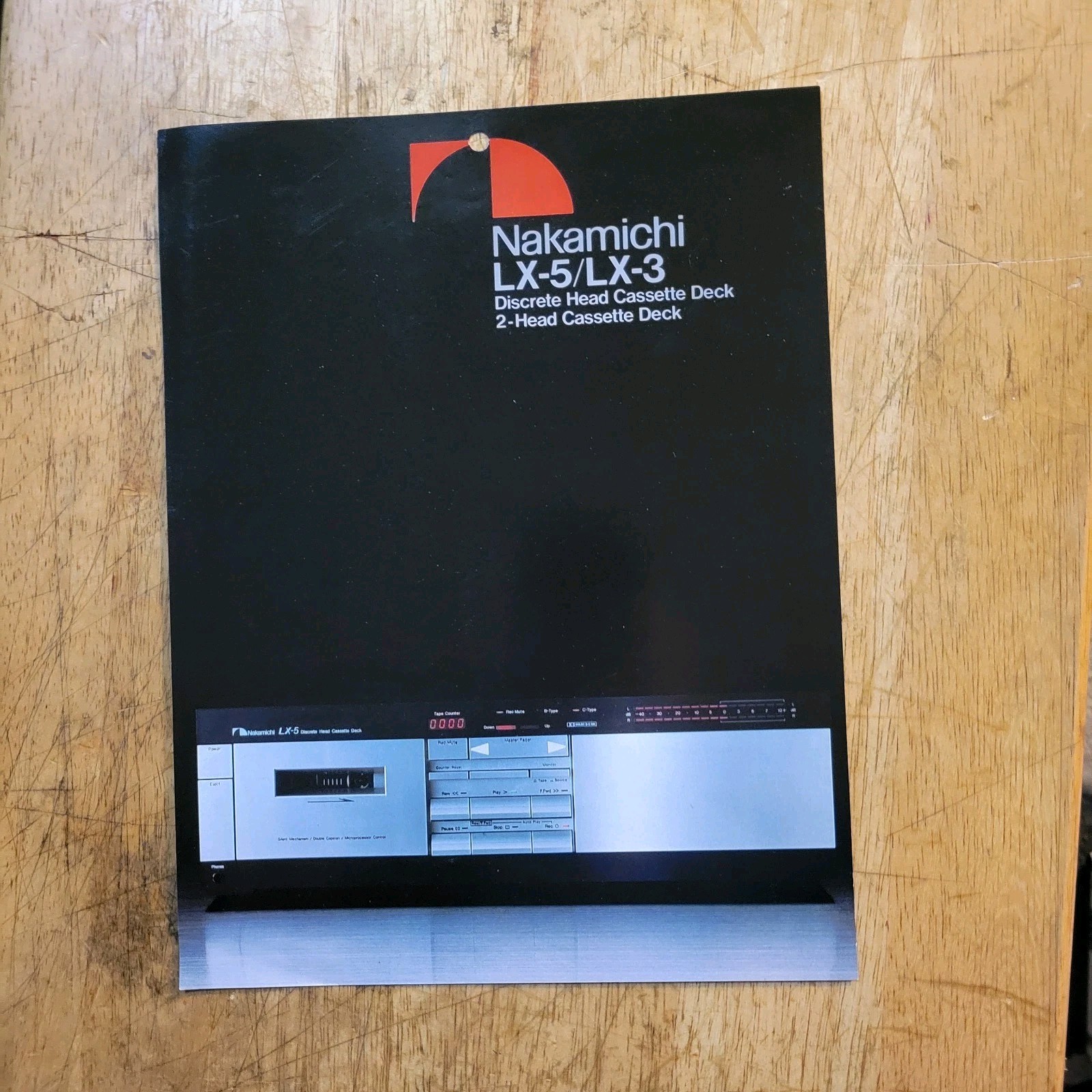 NAKAMICHI LX-3 LX-5 Cassette Deck Sales Brochure Specs Original
