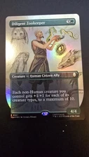 Diligent Zookeeper (Foil)(Borderless) R Avatar: The Last Airbender 327 NM