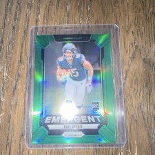 Panini Prizm 2024 Rome Odunze #11 Emergent Green Prizm Rookie Chicago Bears