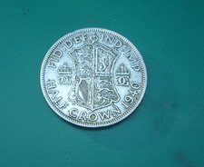 GB UK George VI.  1940 Silver (.500 ) Half Crown. Fine   KM# 856