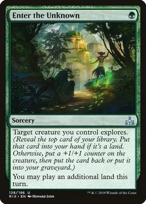 ENTER THE UNKNOWN x1 mtg NM Rivals of Ixalan 1 Unc