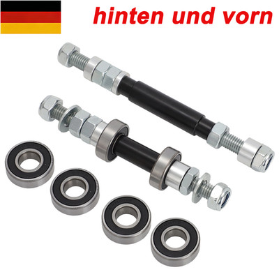 Für Hercules Prima 2 3 5 S, Radlager Achse Umbausatz auf Kugellager hinten vorn