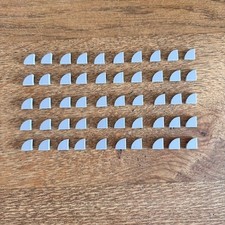 LEGO Flat 1/4 Circle Tile (25269) LIGHT GREY, 50 pieces, FREE UK Postage