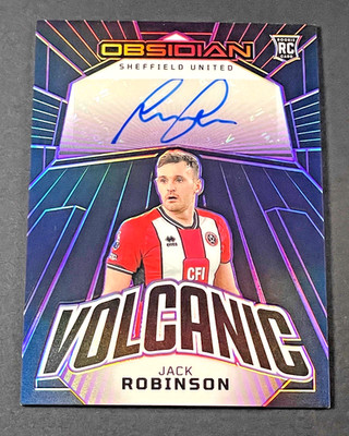 12/25 VOLCANIC AUTO - JACK ROBINSON - 2023/24 PANINI OBSIDIAN - SHEFFIELD UNITED