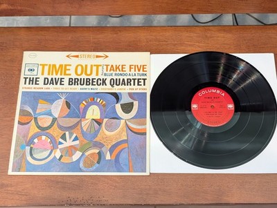 Dave Brubeck Quartet Time Out Take Five LP Columbia 2 Eye Early Stereo Vinyl EX 