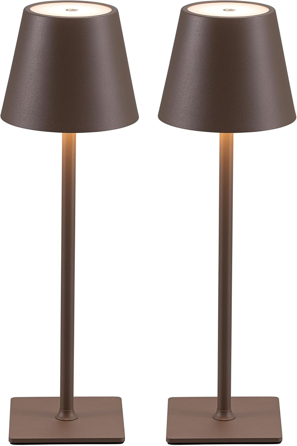 2 Pezzi Lampada Da Tavolo LED Senza Fili 5000Mah Ricaricabile USB-C