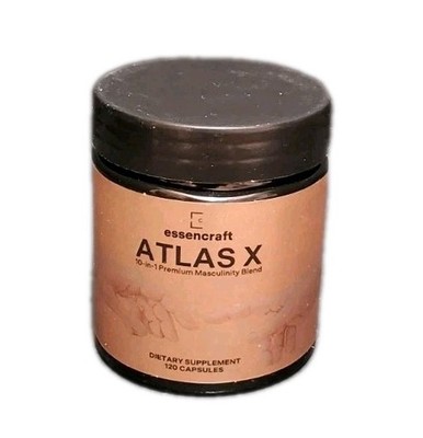 Atlas X 10-in-1 Masculinity Maximiser Supplement for Men Capsules 2 Month Supply