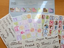 Creative Memories DISCOVER & DELIGHT 16pc Double Sided Paper Pack + Stickers