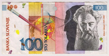 1992 Slovenia 100 Tolarjev 843246 Paper Money Banknotes Currency