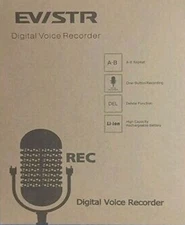EVISTR 16GB Digital Voice Recorder with Playback: Voice Activated Recorder L157