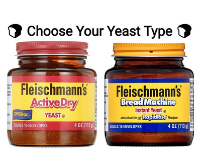   Choose Your Type  Fleischmann's Bread Machine Instant & Active Dry Yeast 4oz