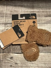 NEW THE NORTH FACE BABY BEAR SUAVE OSO MITT MITTENS 0-6 MONTHS UTILITY BROWN