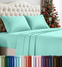 Queen Sheet Set   4 Piece Bed Sheets for Queen Size Bed, Soft and Breathable ...