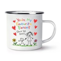 Enamel Tasse Becher Gift Base FüR Vatertag Tee