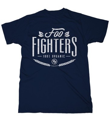 Foo Fighters 100% Organic Dave Grohl Rock Licensed T-Shirt Men