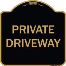 Designer Series - Private Driveway Heavy Gauge Aluminum Architectural Sign